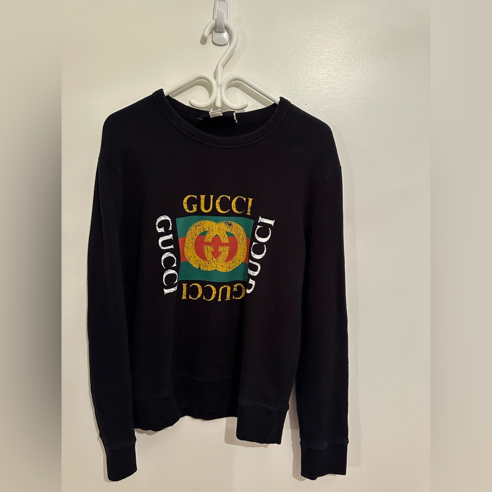 Gucci Cotton Sweatshirt With Gucci Logo
